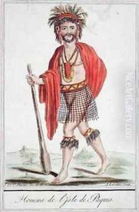 A Man from Easter Island by Jacques Grasset de Saint-Sauveur