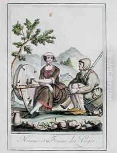 A Man and Woman from the Vosges by Jacques Grasset de Saint-Sauveur