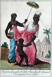 High class woman from St Louis Island Senegal by Jacques Grasset de Saint-Sauveur