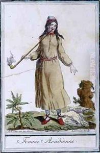 Acadian woman by Jacques Grasset de Saint-Sauveur