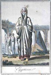 Egyptian woman wearing the chador by Jacques Grasset de Saint-Sauveur
