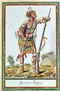 Iroquois Warrior by Jacques Grasset de Saint-Sauveur