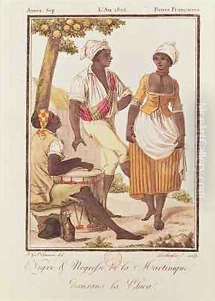 Negro and Negress from Martinique Dancing la Chica - view 1