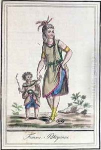 Patagonian Woman from Encylopedie des Voyages by Jacques Grasset de Saint-Sauveur