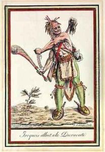 Iroquois Setting Out on an Expedition by Jacques Grasset de Saint-Sauveur