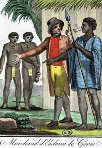 Slave Merchant in Goree Island Senegal by Jacques Grasset de Saint-Sauveur