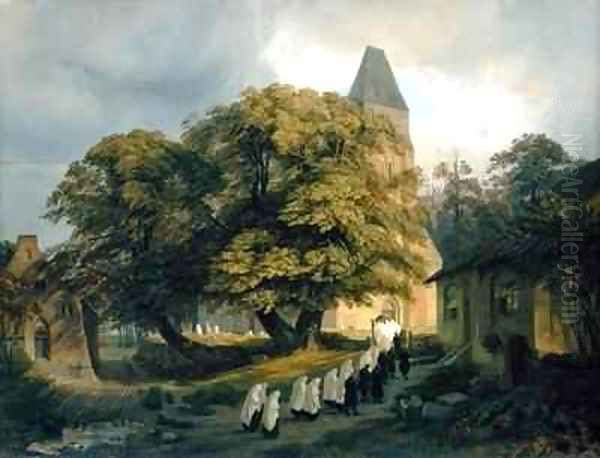 Elstorf Churchyard near Hamburg - view 1