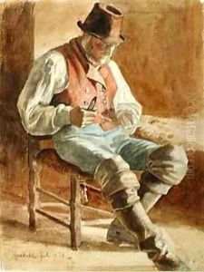 Fisherman Mending a Net by Jacob Gensler