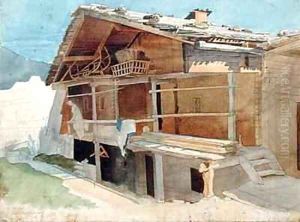 Farmhouse Under Construction by Jacob Gensler