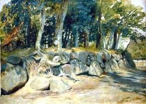 The Stone Wall in Sottorf by Jacob Gensler