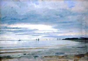 The Beach at Blankenese by Jacob Gensler