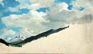 Study of Clouds with Mountain Tops by Jacob Gensler