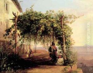Above the Gulf of Naples by Carl Wilhelm Goetzloff