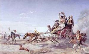 Frantic Neapolitan Barouche by Carl Wilhelm Goetzloff