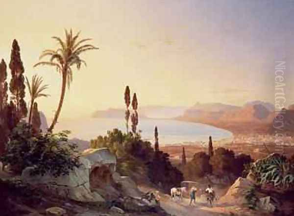 Gulf of Palermo looking towards Cape Zafferano - view 1