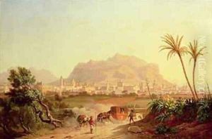 View of Palermo by Carl Wilhelm Goetzloff