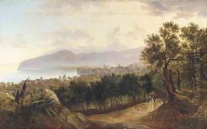Am Golf von Sorrent by Carl Wilhelm Goetzloff