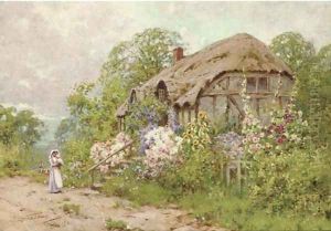 A Worcester lane, near Ombersley by J.A. Lynas Gray
