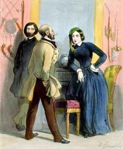 The Literary Lioness from Femmes de Paris by Alfred Andre Geniole