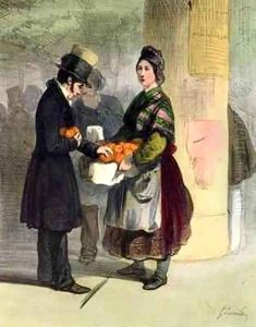 The Orange Seller by Alfred Andre Geniole