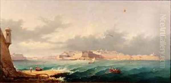 Valetta and the Grand Harbour from Ricasoli Point - view 1