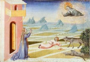 St Clare Rescuing a Child Mauled by a Wolf