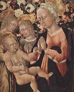 Madonna and Child with Angels by Paolo di Grazia Giovanni di