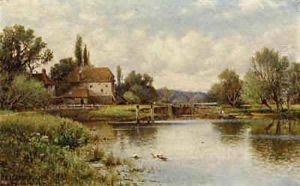 The Thames at Shiplake by Arthur Augustus II Glendening