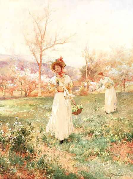 Picking flowers - view 1