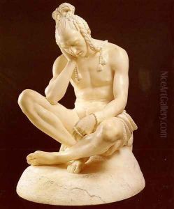 Seated Indian by Theodore-Charles Gruyere