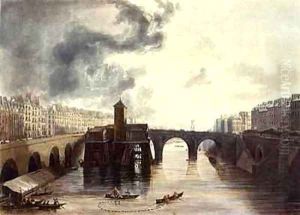 Pont Notre Dame from Views on the Seine by John Gendall