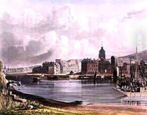 Elbeuf from Views on the Seine by John Gendall