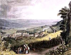 Meulan from Views on the Seine by John Gendall