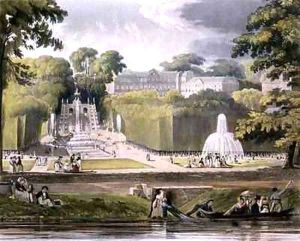 St Cloud from Views on the Seine by John Gendall