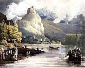Andely from Views on the Seine by John Gendall