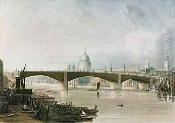 Southwark Iron Bridge as seen from Bankside - view 1