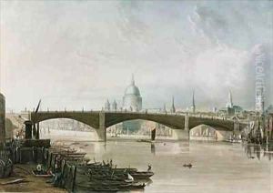 Southwark Iron Bridge as seen from Bankside