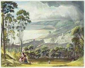 View of Honfleur from Views on the Seine by John Gendall