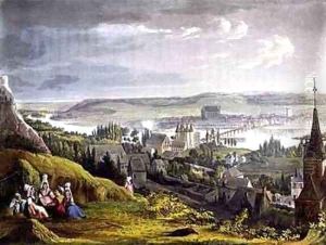 Vernon from Views on the Seine by John Gendall