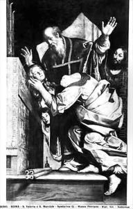 St Valerie and St Martial by Giovanni Antonio (Lo Spadarino) Galli
