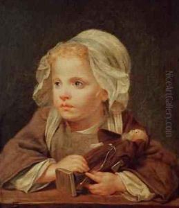 Girl with a Doll by Jean Baptiste Greuze