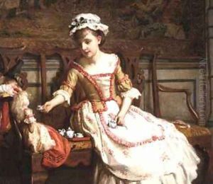 The Dolls Tea Party by Charles Gogin