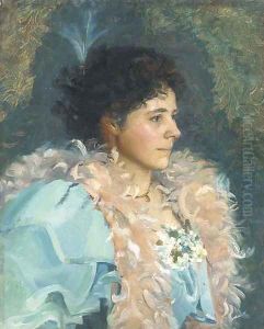 Portrait of a lady by Walter Bonner Gash