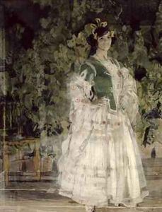 Portrait of Maria Kusnetsova Benois as Carmen by Aleksandr Jakovlevic Golovin