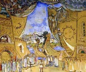 Stage design for the opera Sadko