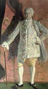 Portrait of Dmitry Smirnov as Chevalier des Grieux in Jules Massenets 1842-1912 opera Manon by Aleksandr Jakovlevic Golovin