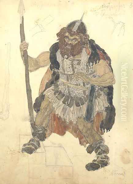 Costume design for Das Rheingold Guard - view 1
