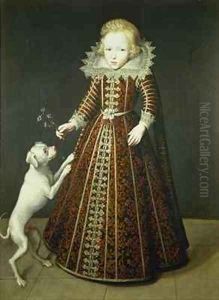 Child with a Dog by Wybrand Simonsz. de Geest