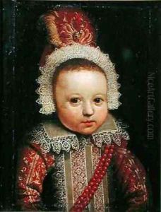 Portrait of an Infant by Wybrand Simonsz. de Geest