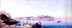 Valletta Harbour by Luigi Maria Galea